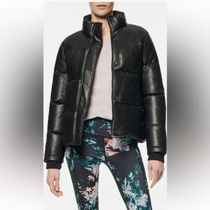 Marc New York Faux Leather Puffer Jacket